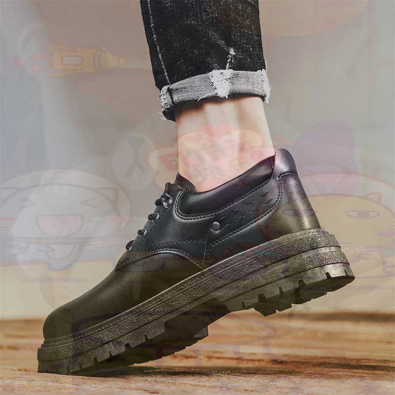 Men'S Grooming Store - Donker natuurlijk leer Mode-sneakers Tennis Herensneakers