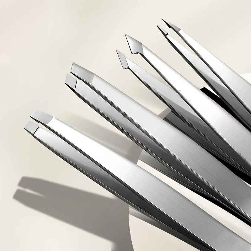 Mens Grooming Treatment - 4-delige professionele pincetset voor wenkbrauwverzorging, splinterverwijdering,