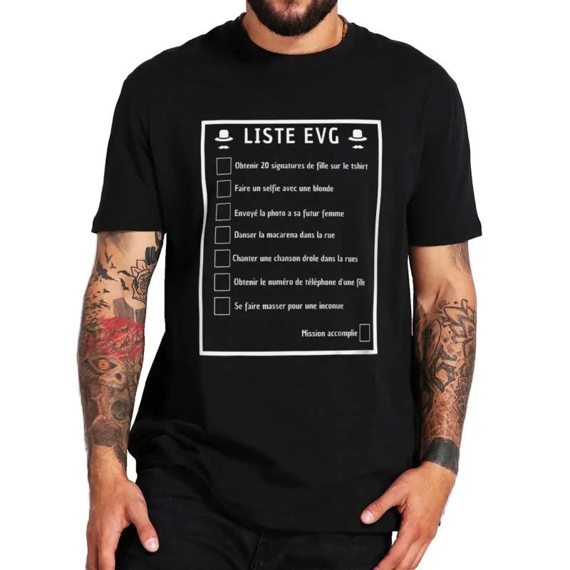 Men'S Grooming List - Liste EVG Bachelor Party T-shirt Mannen